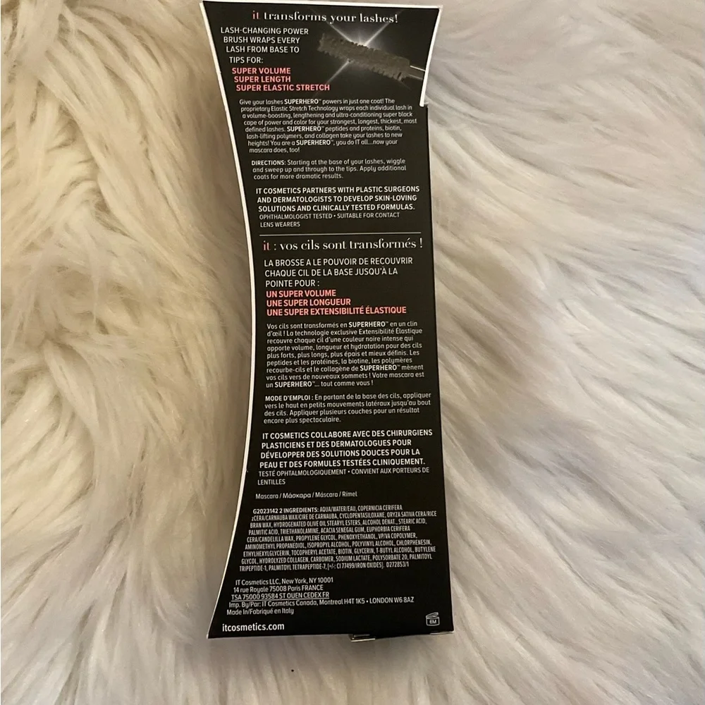 It Cosmetics Superhero Elastic Stretch Volumizing and Lengthening Mascara - New